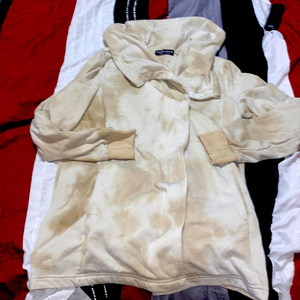 Beige tie dye jacket